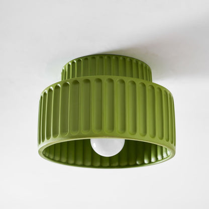 Modern Resin Semi-Flush Ceiling Light 1-Light
