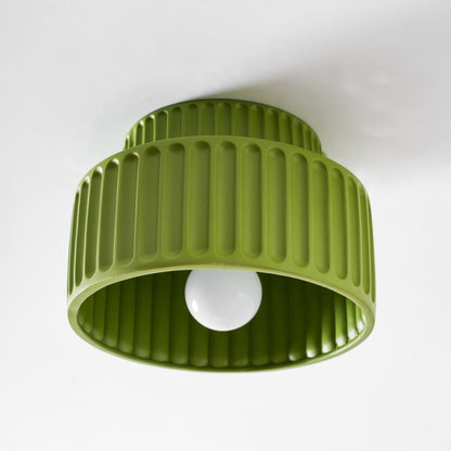 Modern Resin Semi-Flush Ceiling Light 1-Light