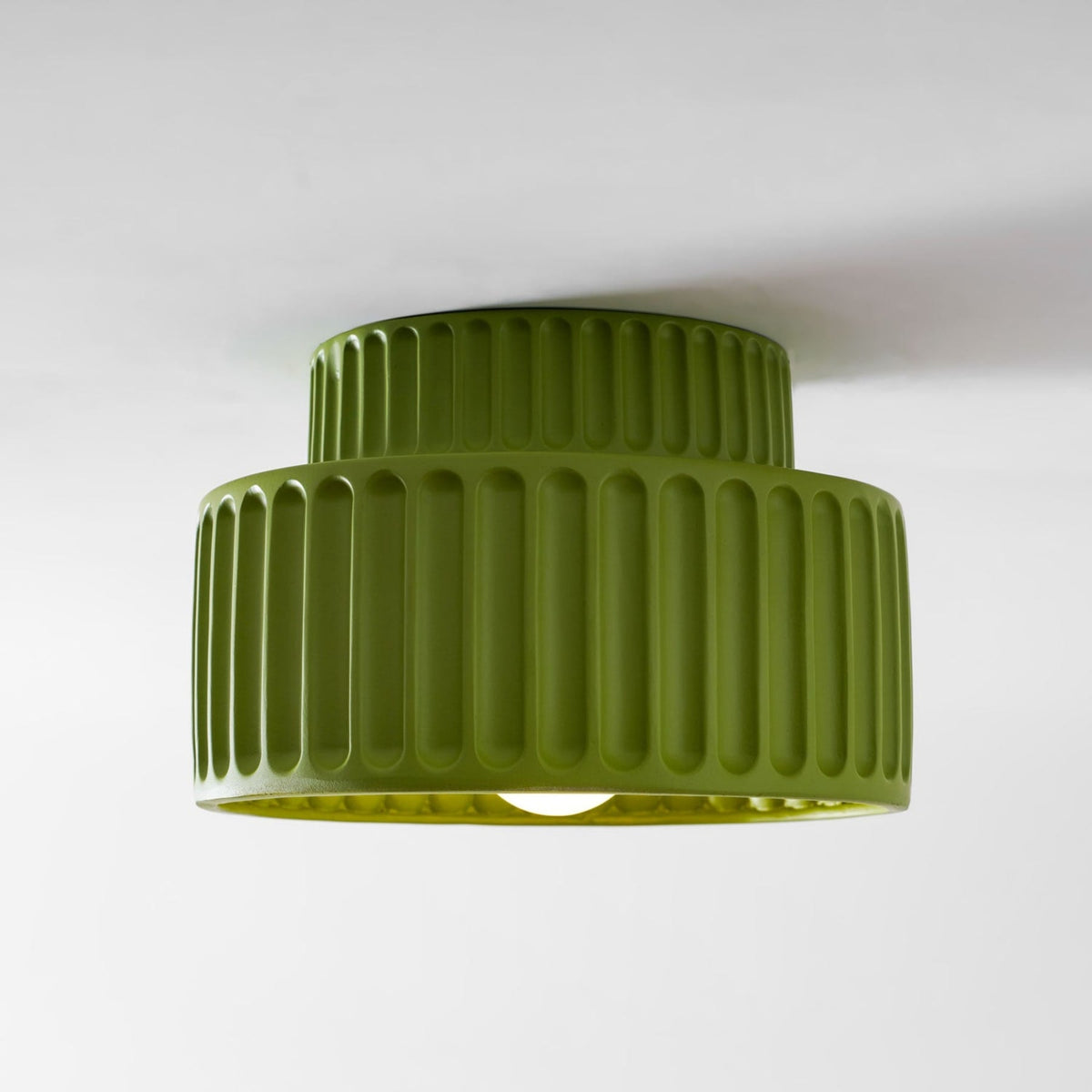 Modern Resin Semi-Flush Ceiling Light 1-Light