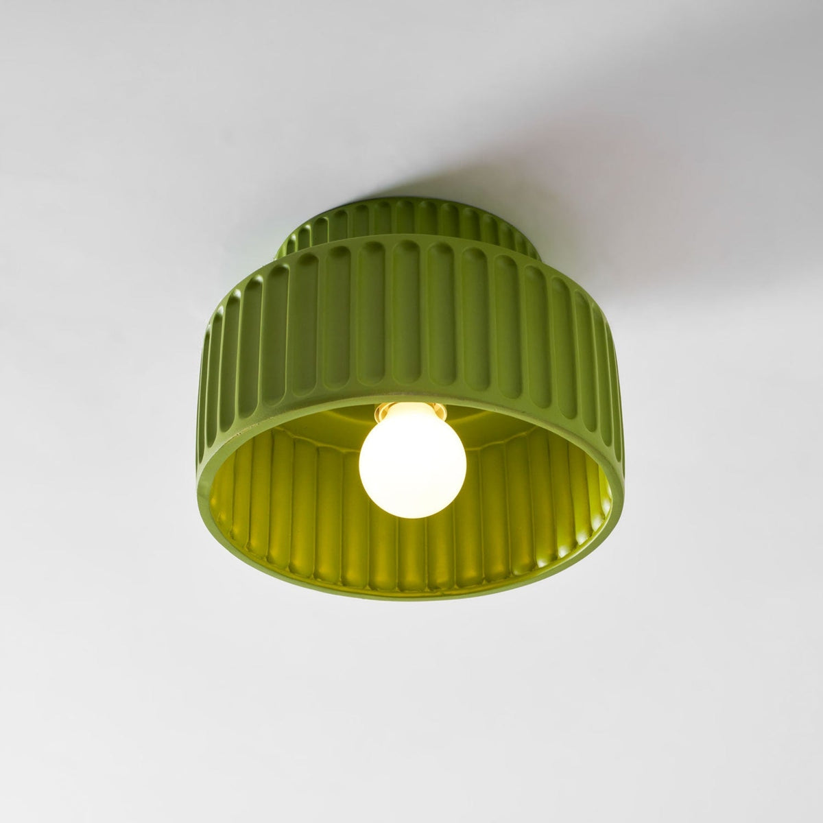 Modern Resin Semi-Flush Ceiling Light 1-Light
