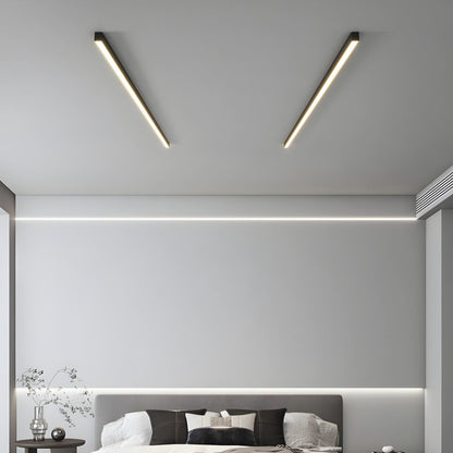 Minimalist Aluminium Linear Ceiling Light 1-Light