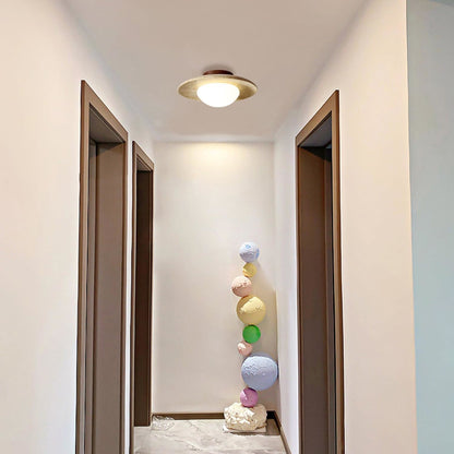Modern Travertine Ceiling Light 1-Light