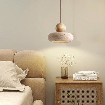 Modern Stone Pendant Light 1-Light