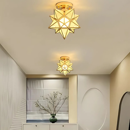 Contemporary Star-Shaped LED Ceiling Light – 1 Light