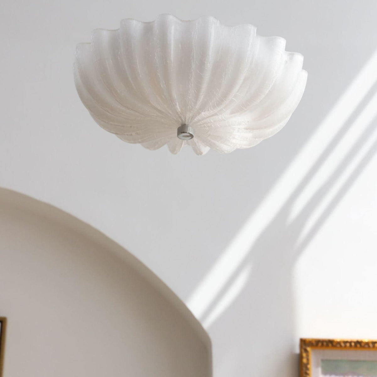 Vintage Iron Flush Ceiling Light 1-Light