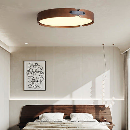 Scandinavian Iron Slim Low-Profile Ceiling Light 1-Light