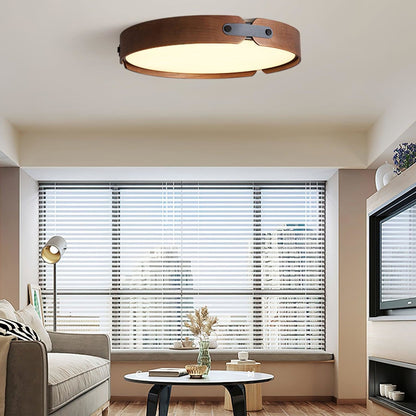 Scandinavian Iron Slim Low-Profile Ceiling Light 1-Light