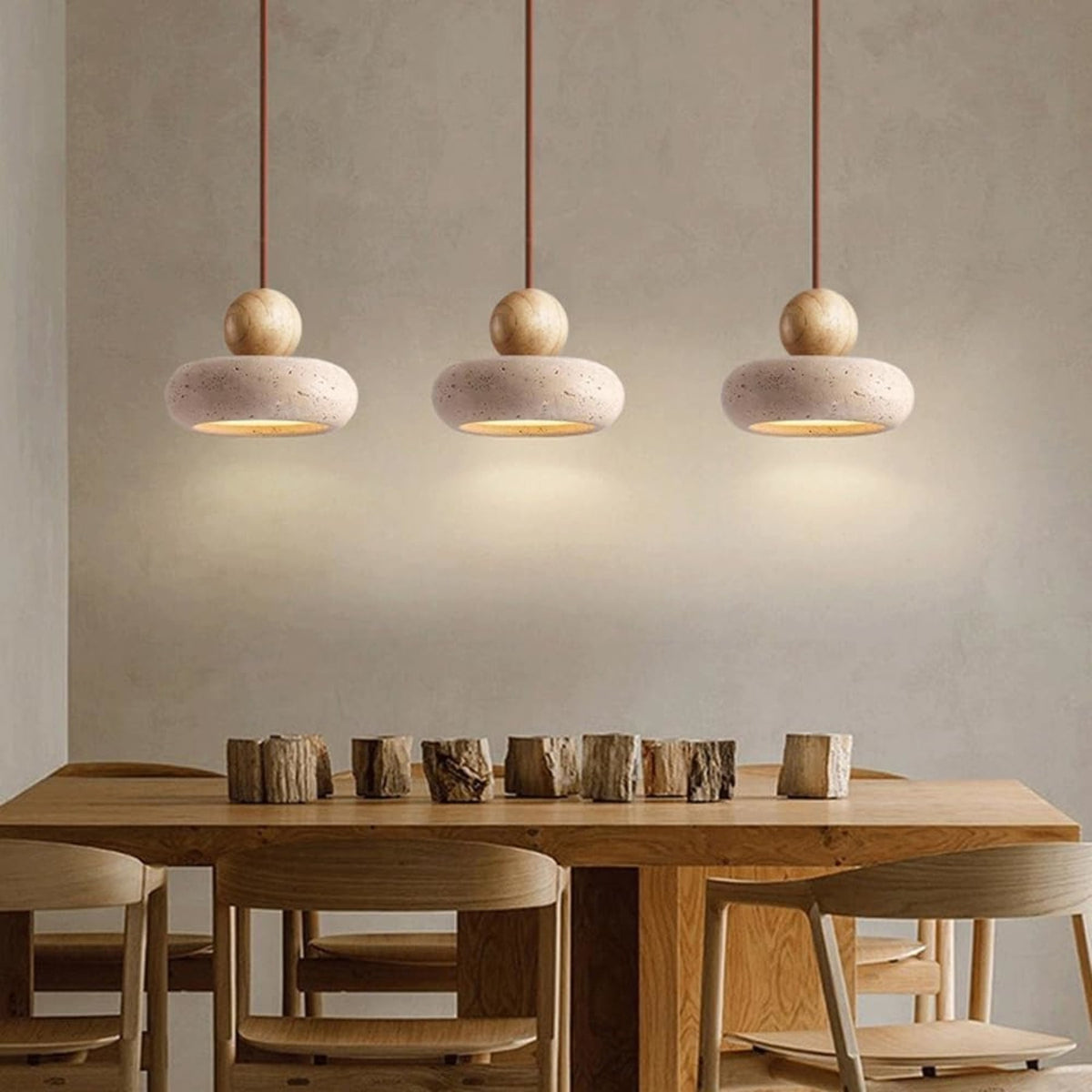 Modern Stone Pendant Light 1-Light