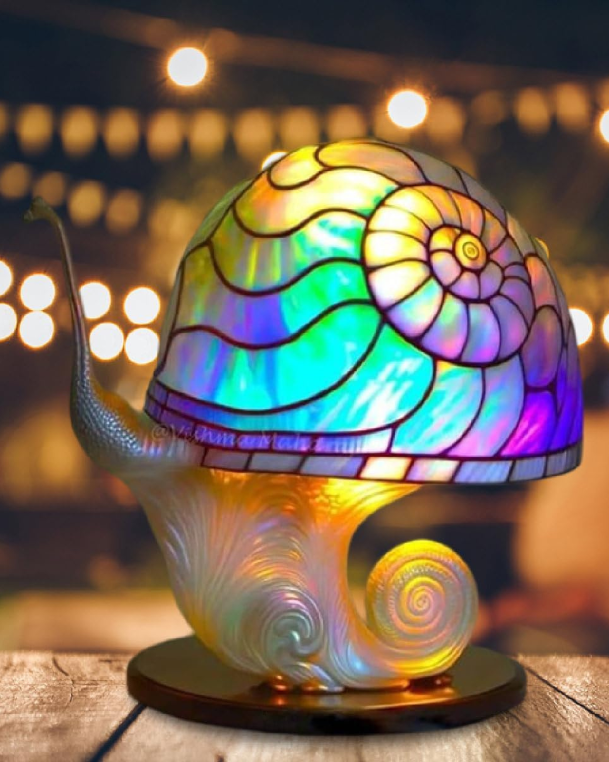 Vintage Mushroom Table Lamp LED 1-Light