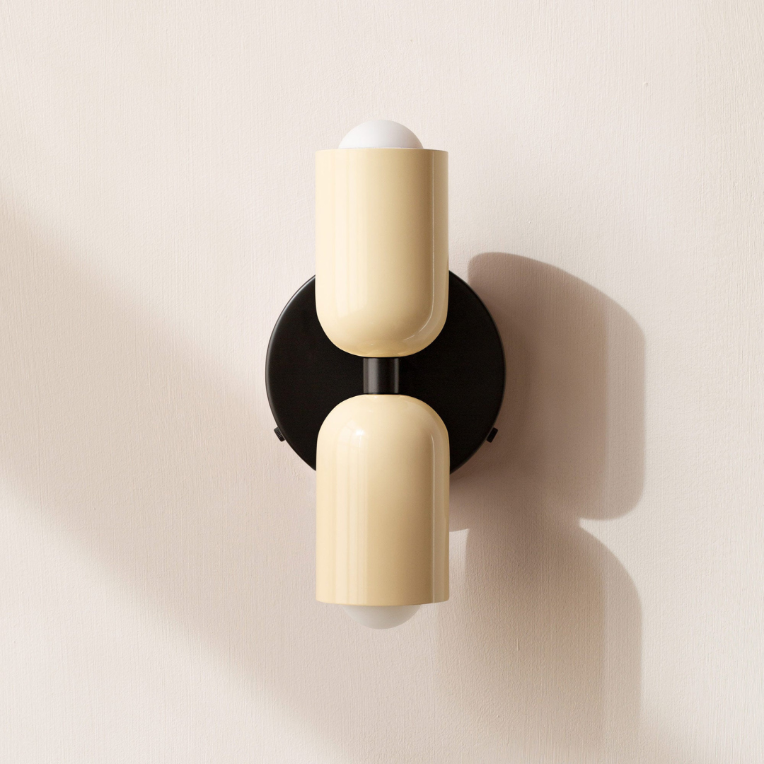 Contemporary Minimalist Cylinder Wall Sconce LED 2-Light