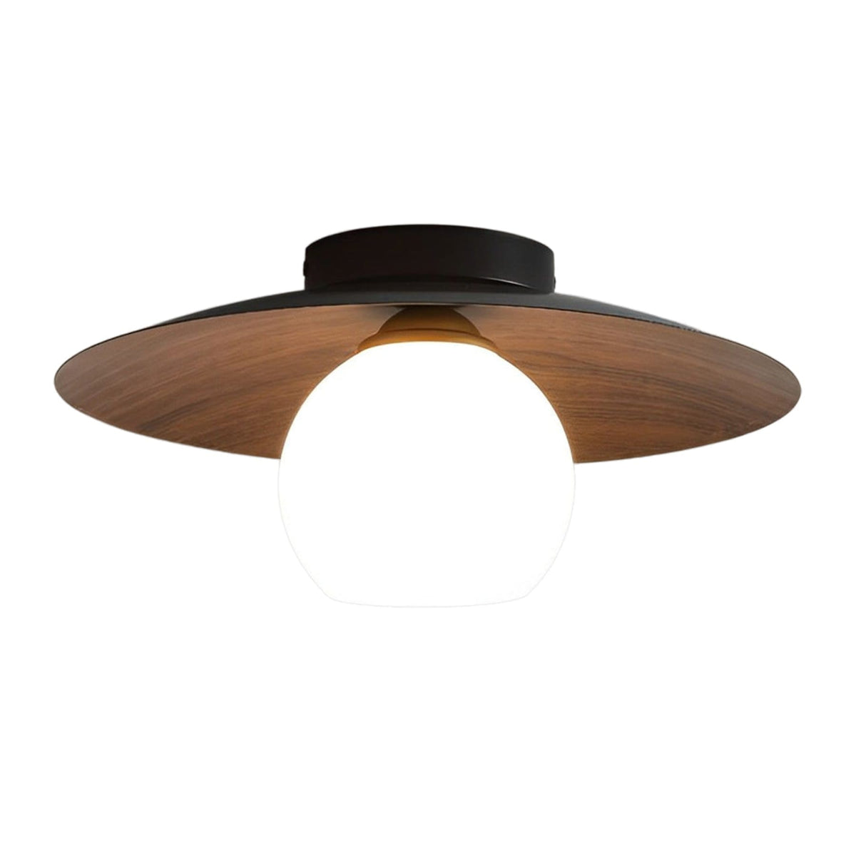 Modern Iron Semi-Flush Ceiling Light 1-Light
