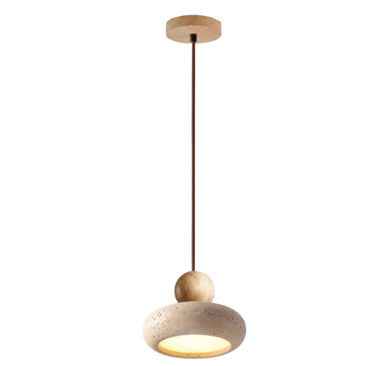 Modern Stone Pendant Light 1-Light