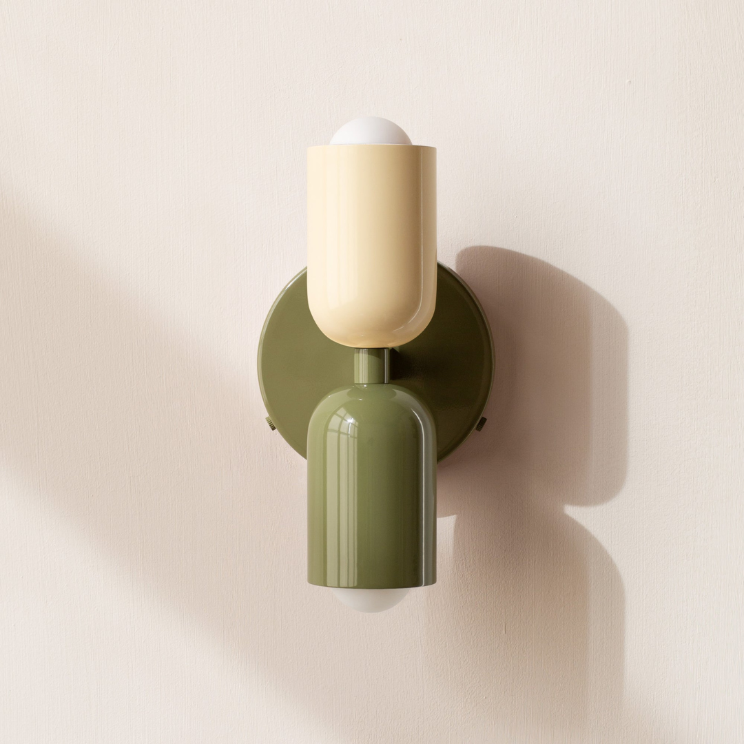 Contemporary Minimalist Cylinder Wall Sconce LED 2-Light