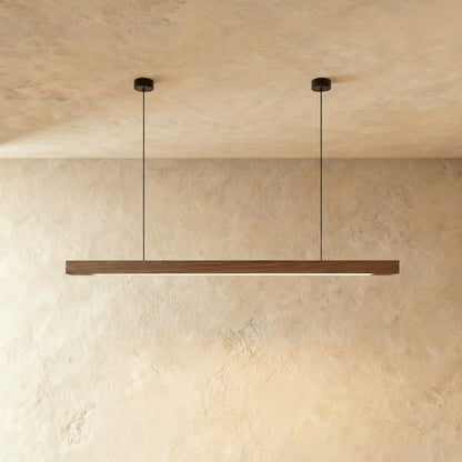 Minimalist Wood Daylight Pendant Light 1-Light