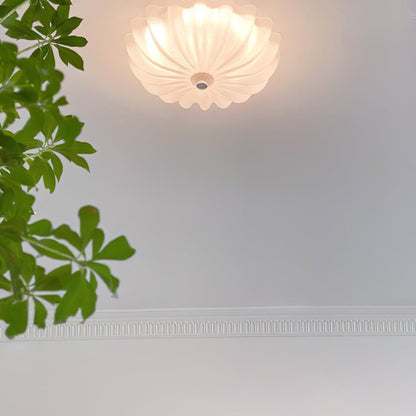 Vintage Iron Flush Ceiling Light 1-Light