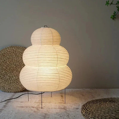 Bohemian Paper Tri-Colour Floor Lamp 1-Light