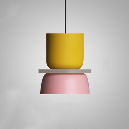 Scandinavian Zinc Alloy Dual-tone Dome Pendant Light LED 1-light