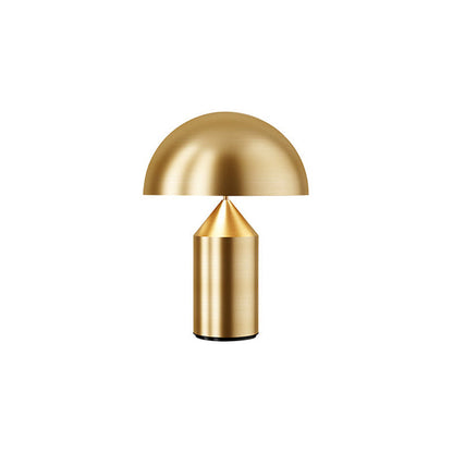 Contemporary Metal Sculptural Base Table Lamp 1-Light