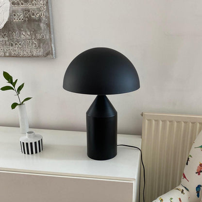 Contemporary Metal Sculptural Base Table Lamp 1-Light