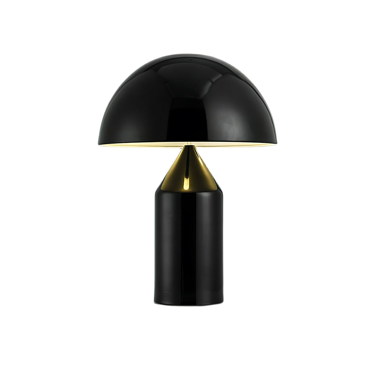 Contemporary Metal Sculptural Base Table Lamp 1-Light