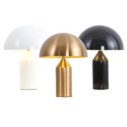 Contemporary Metal Sculptural Base Table Lamp 1-Light