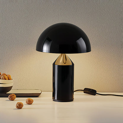 Contemporary Metal Sculptural Base Table Lamp 1-Light