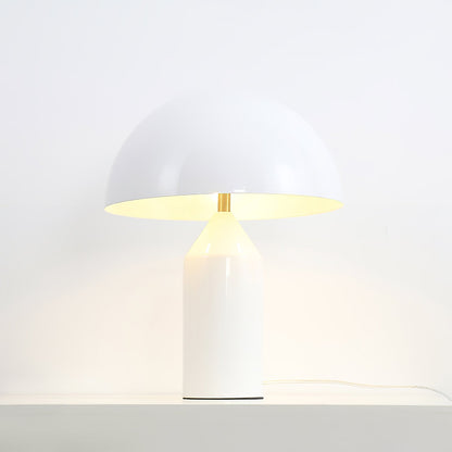 Contemporary Metal Sculptural Base Table Lamp 1-Light