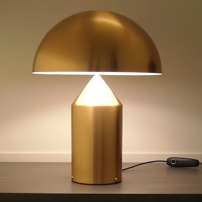 Contemporary Metal Sculptural Base Table Lamp 1-Light