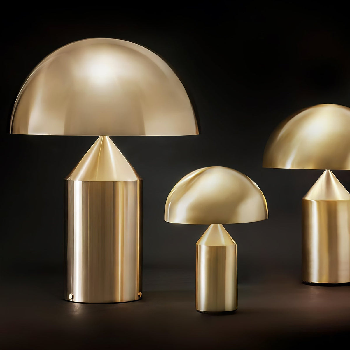 Contemporary Metal Sculptural Base Table Lamp 1-Light