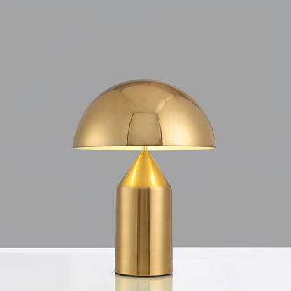 Contemporary Metal Sculptural Base Table Lamp 1-Light