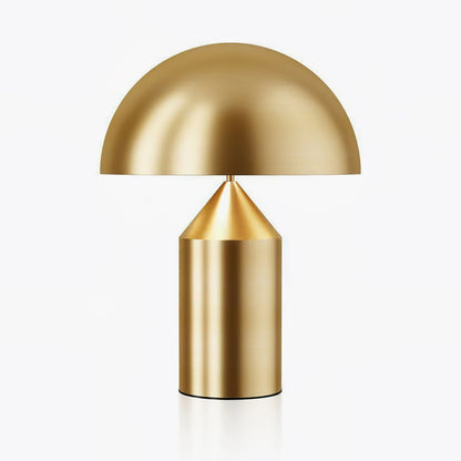Contemporary Metal Sculptural Base Table Lamp 1-Light