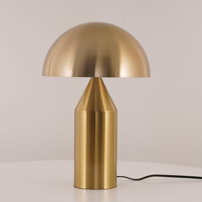 Contemporary Metal Sculptural Base Table Lamp 1-Light