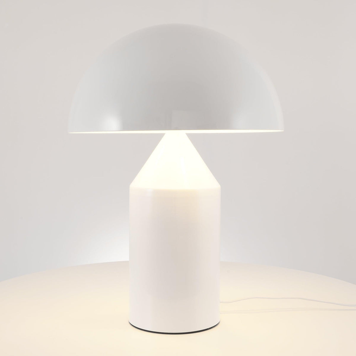 Contemporary Metal Sculptural Base Table Lamp 1-Light