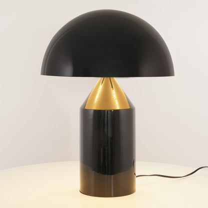 Contemporary Metal Sculptural Base Table Lamp 1-Light