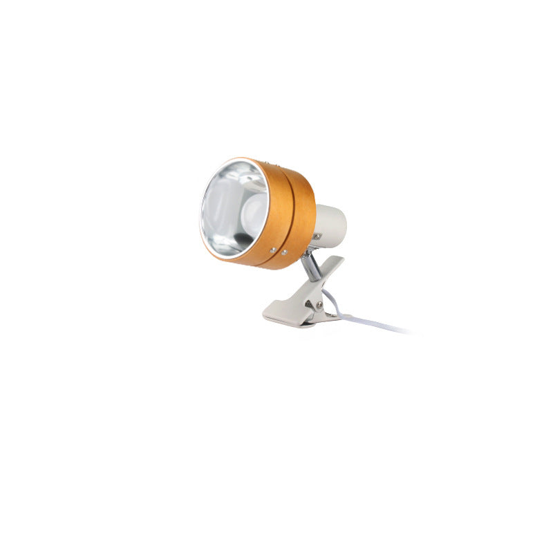 Japanese Solid Wood Round Clip Table Light | 1-Light