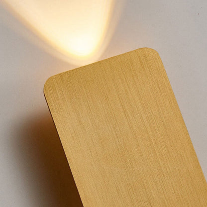 Scandinavian Minimalist Glass Rectangular LED Wall Sconce Light 2-light