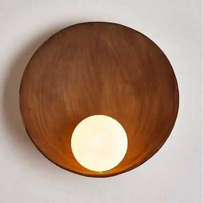 Contemporary Glass Round 1-Light Wall Sconce