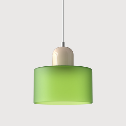 Bauhaus Glass Cylinder Pendant Light LED 1-Light
