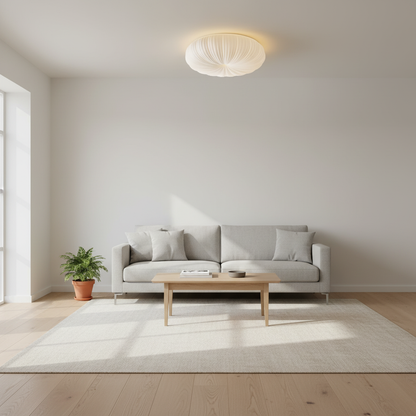 Contemporary Acrylic Low-Profile Flush Ceiling Light 1-Light
