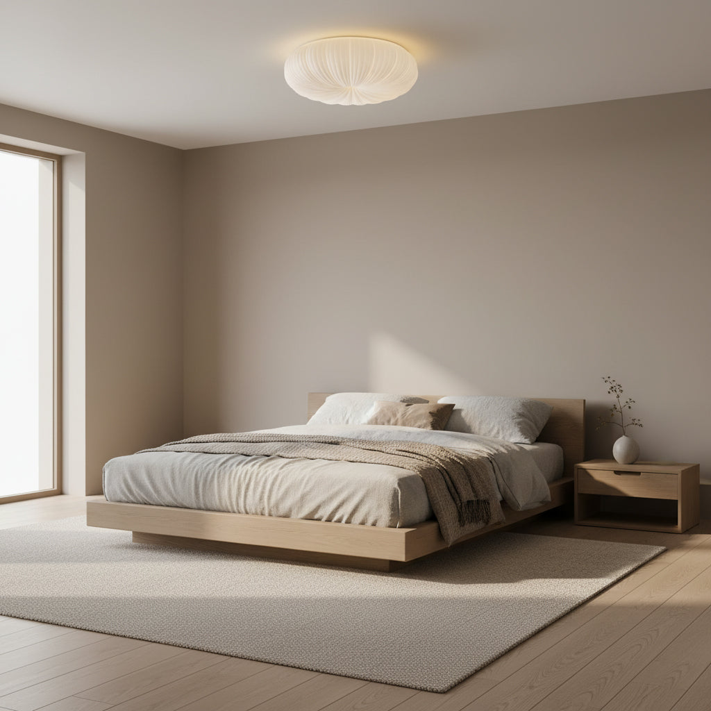 Contemporary Acrylic Low-Profile Flush Ceiling Light 1-Light