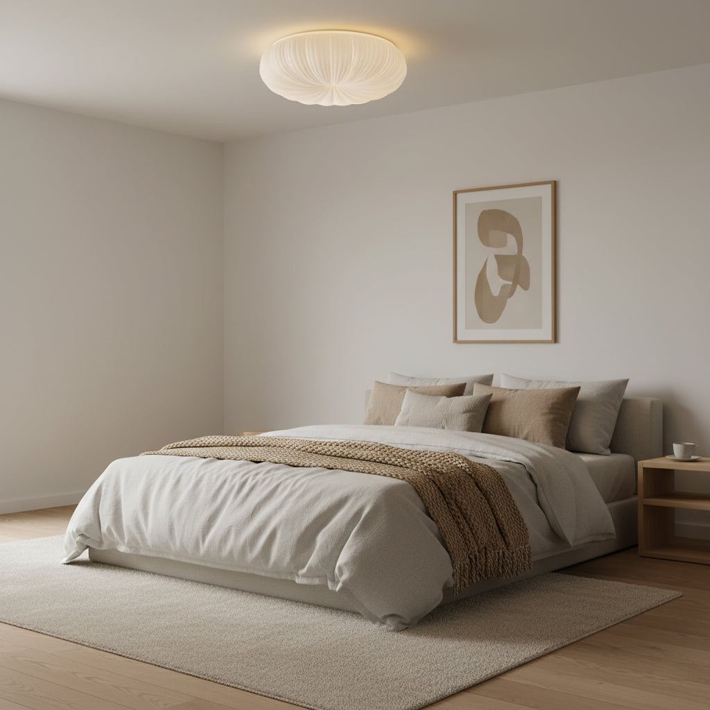 Contemporary Acrylic Low-Profile Flush Ceiling Light 1-Light
