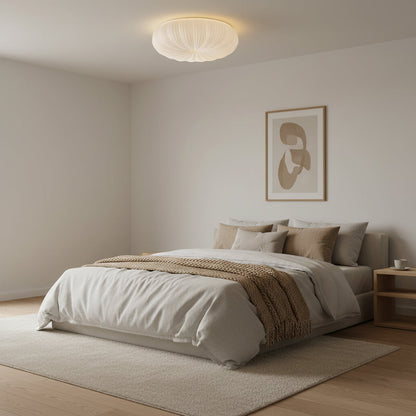 Contemporary Acrylic Low-Profile Flush Ceiling Light 1-Light