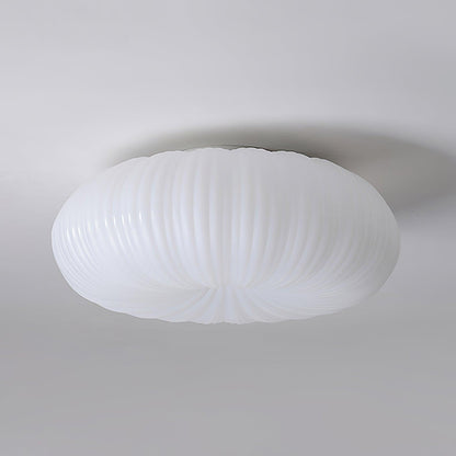 Contemporary Acrylic Low-Profile Flush Ceiling Light 1-Light