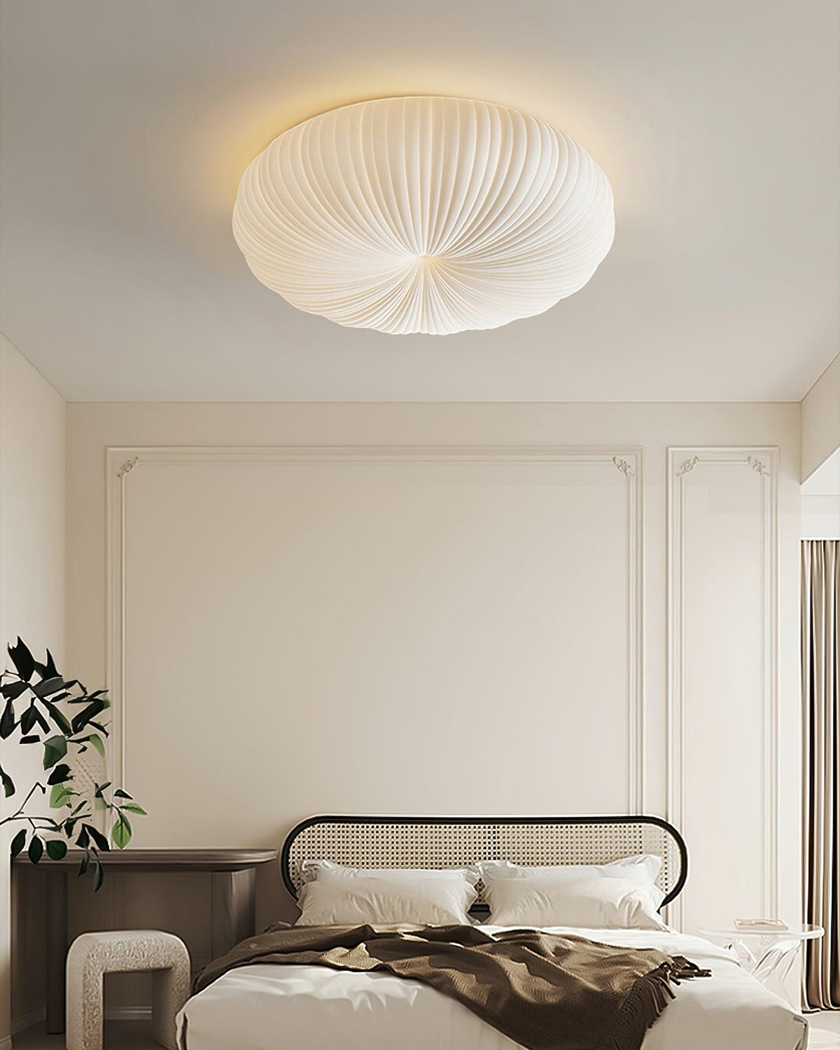 Contemporary Acrylic Low-Profile Flush Ceiling Light 1-Light