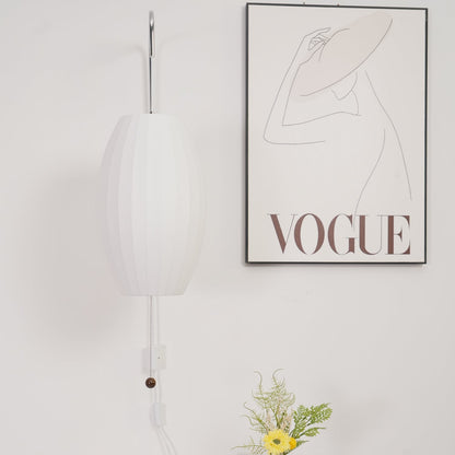 Contemporary Polymer Pull Chain Wall Light 1-Light