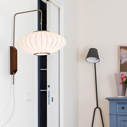 Contemporary Polymer Pull Chain Wall Light 1-Light
