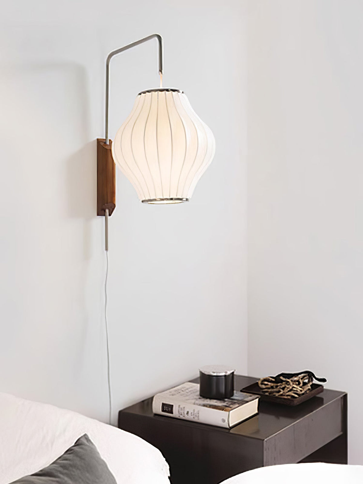 Contemporary Polymer Pull Chain Wall Light 1-Light