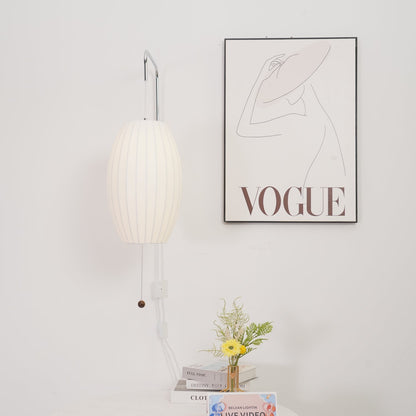Contemporary Polymer Pull Chain Wall Light 1-Light