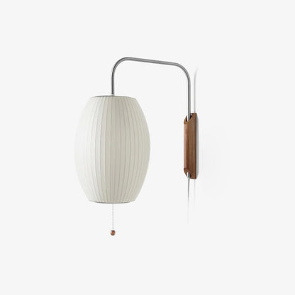 Contemporary Polymer Pull Chain Wall Light 1-Light