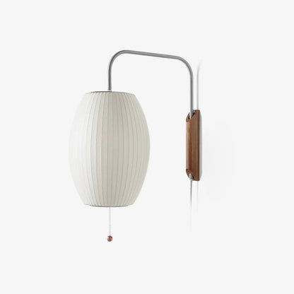 Contemporary Polymer Pull Chain Wall Light 1-Light